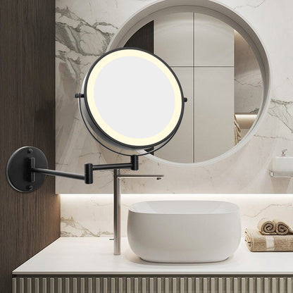 Oval Wall Mounted Lighted Makeup Mirror