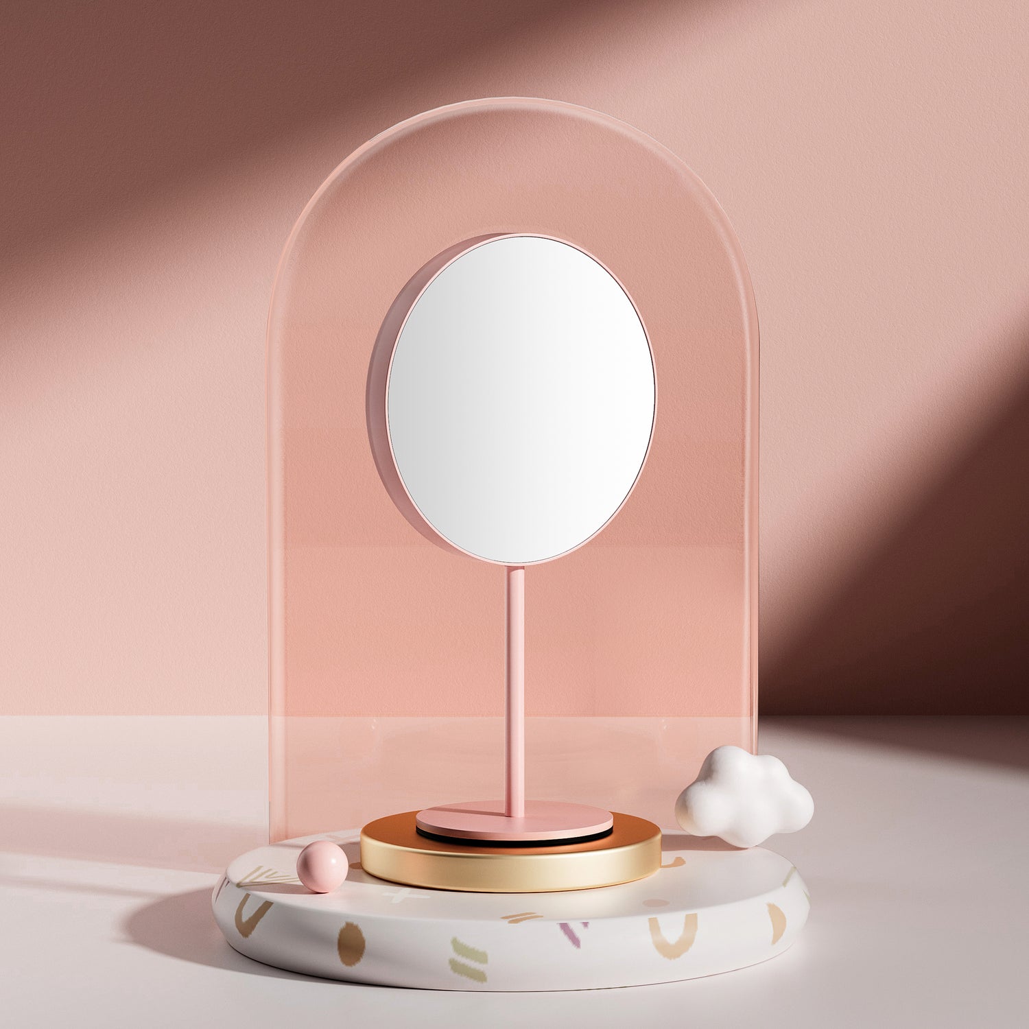 Vivid Dual-sided Makeup Mirror