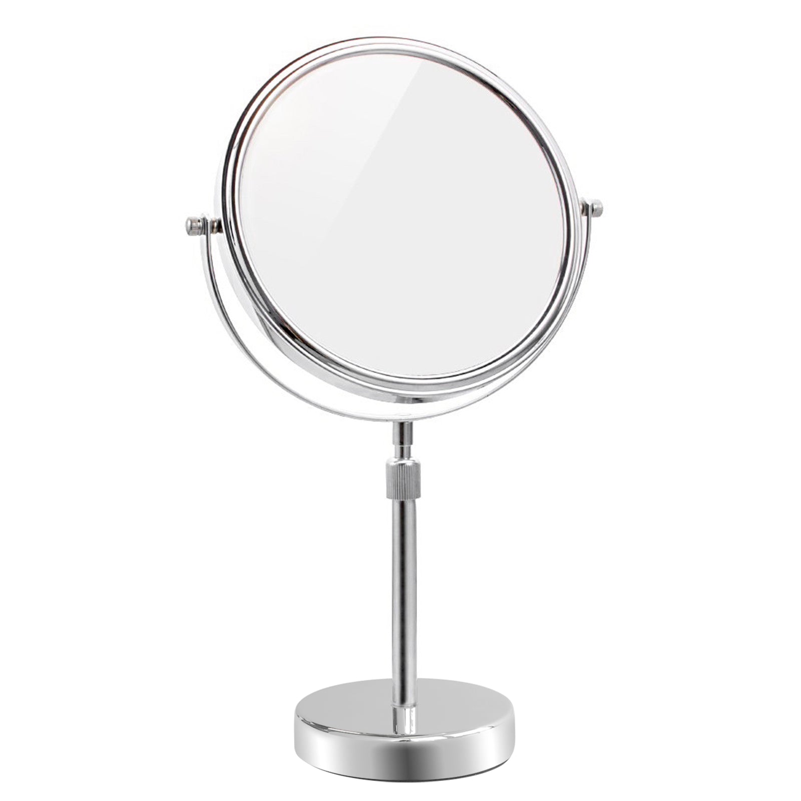 Adjustable Height Chrome Vanity Mirror