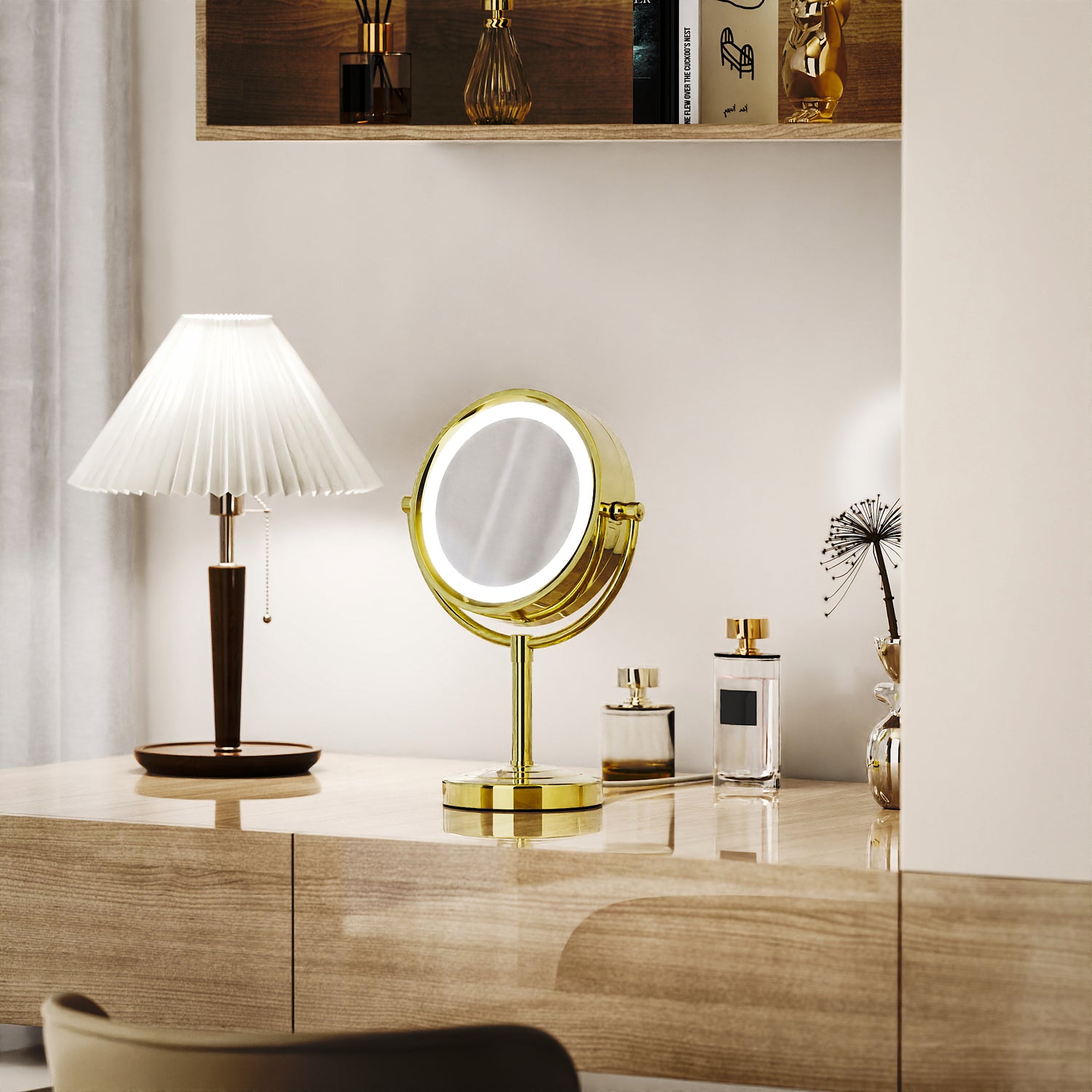 HEAVY-DUTY Classic Tabletop Lighted Vanity Mirror