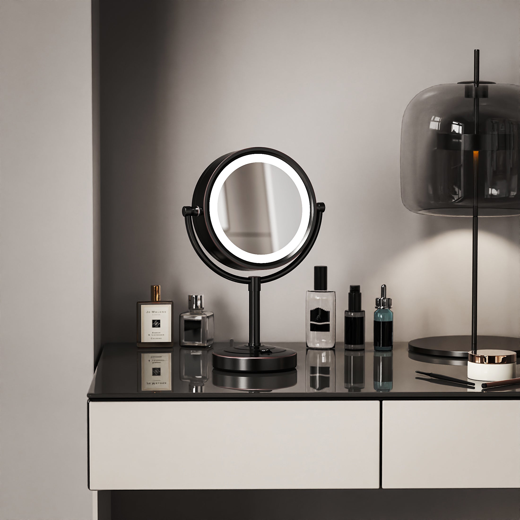 HEAVY-DUTY Classic Tabletop Lighted Vanity Mirror