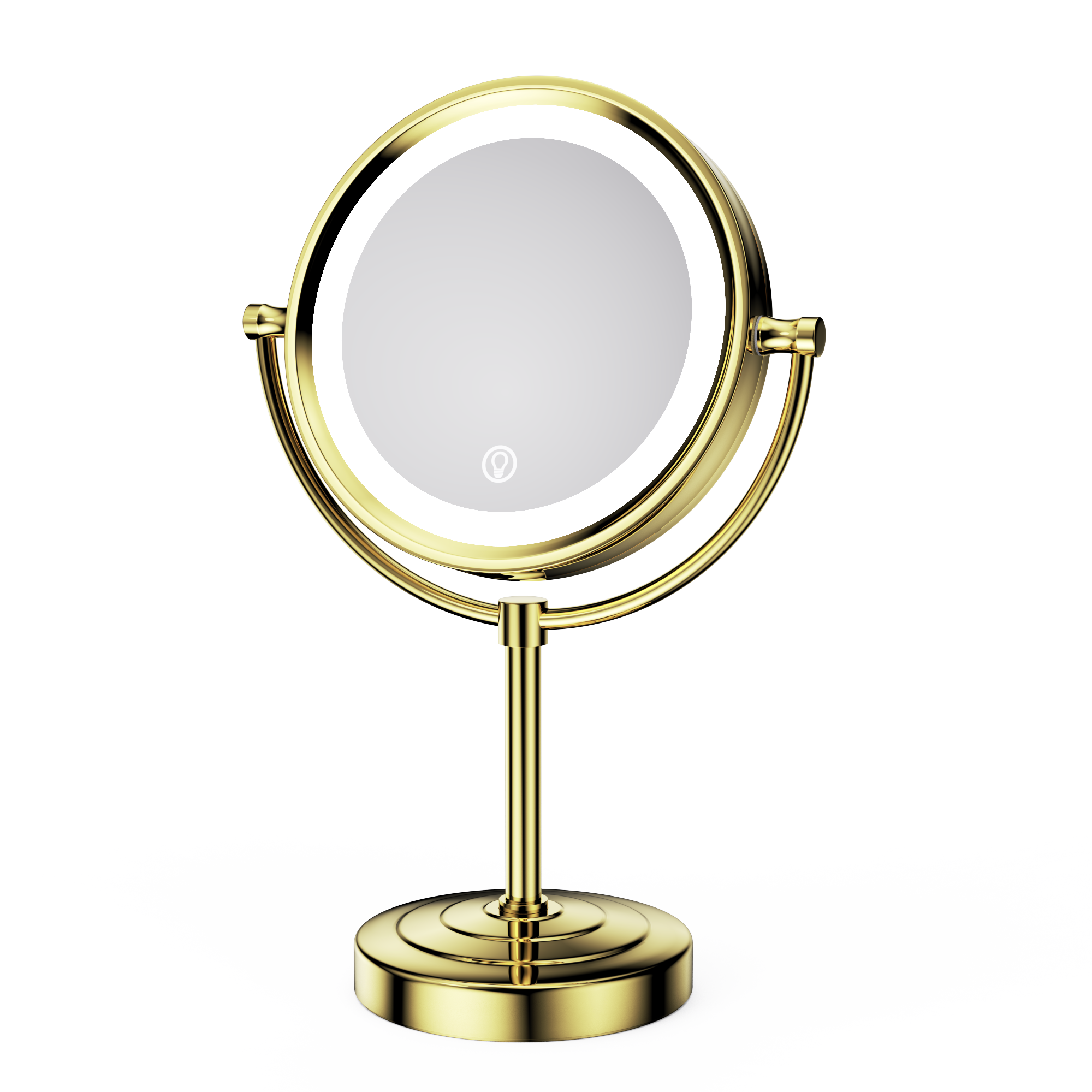 HEAVY-DUTY Smart Tabletop Gold Vanity Mirror