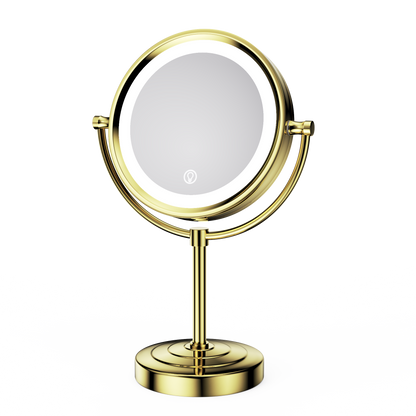 HEAVY-DUTY Smart Tabletop Gold Vanity Mirror