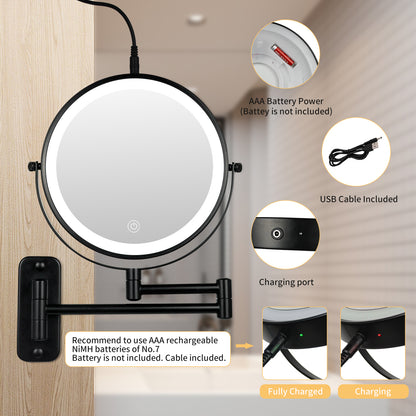 Wall Mounted Makeup Mirror With Light