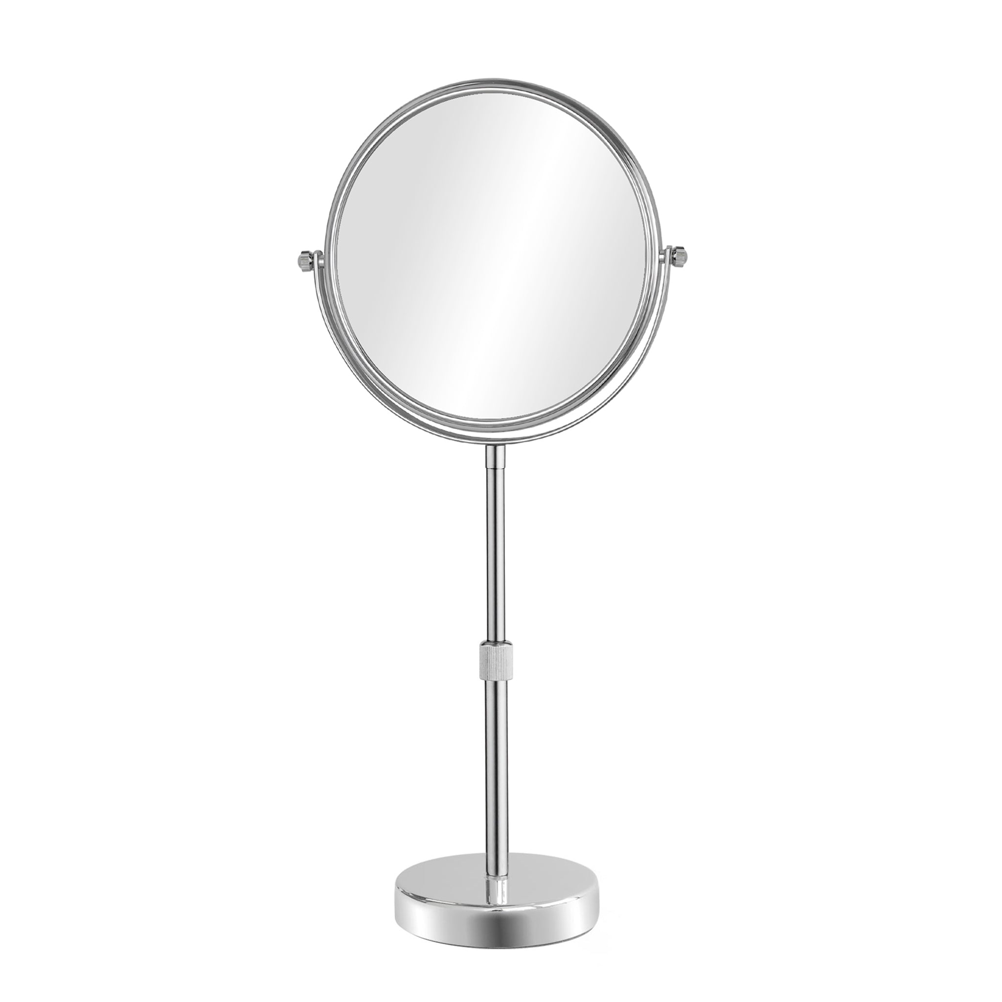 Adjustable Height Chrome Vanity Mirror