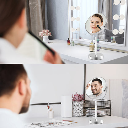 Adjustable Height Chrome Vanity Mirror