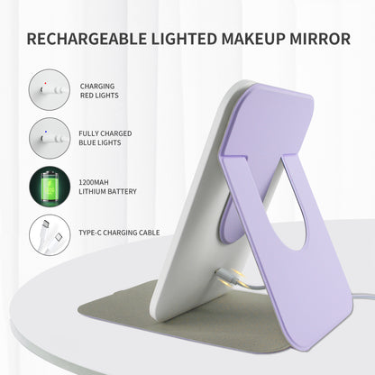 Lighted Folding Travel Mirror