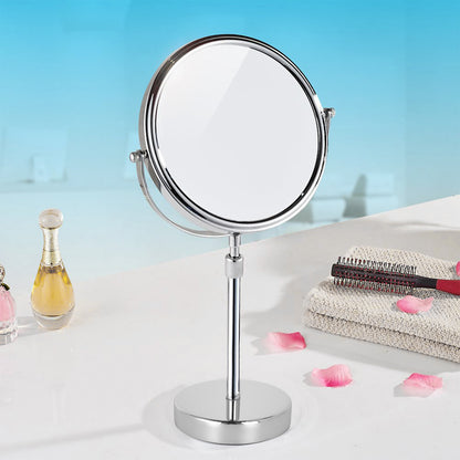 Adjustable Height Chrome Vanity Mirror