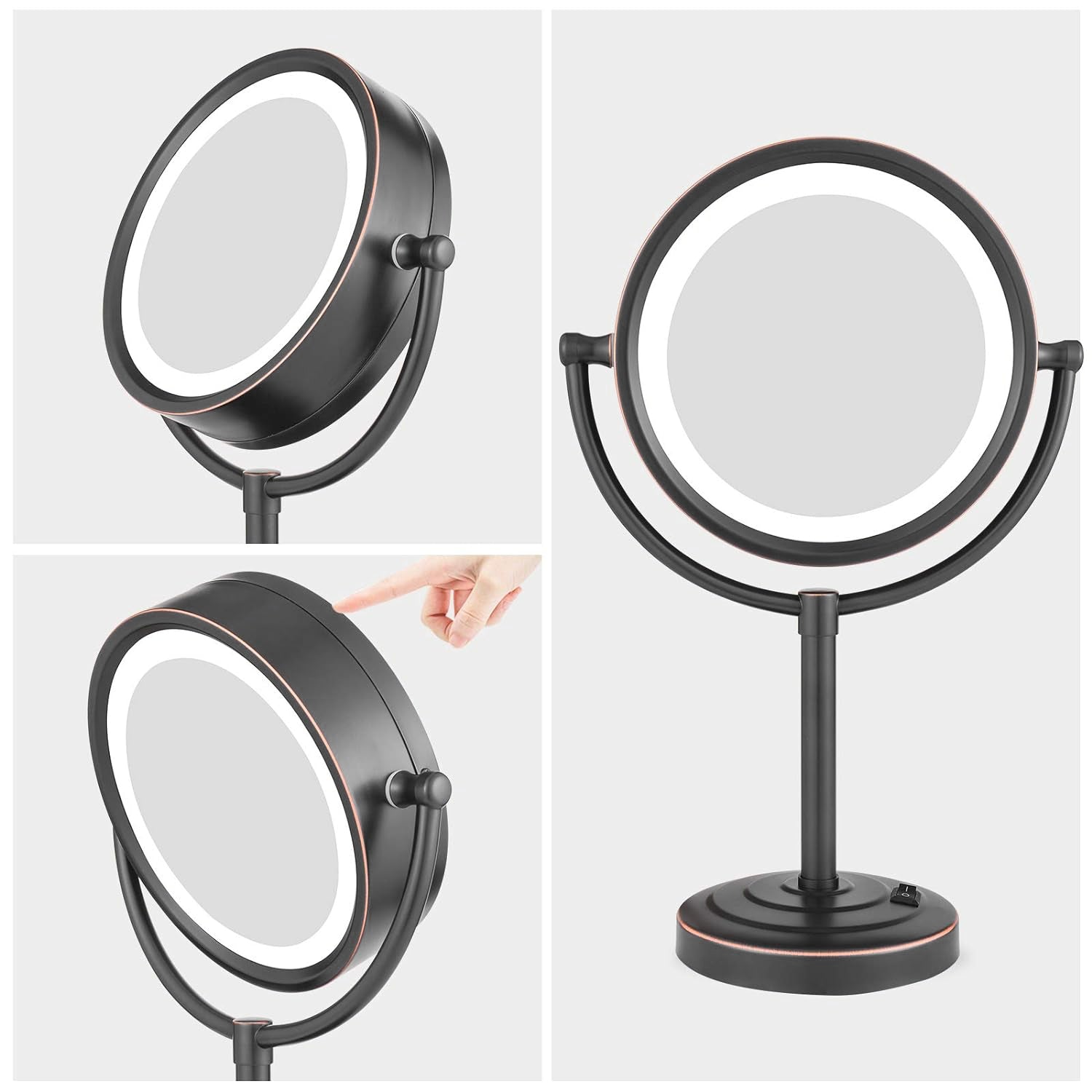 HEAVY-DUTY Classic Tabletop Lighted Vanity Mirror